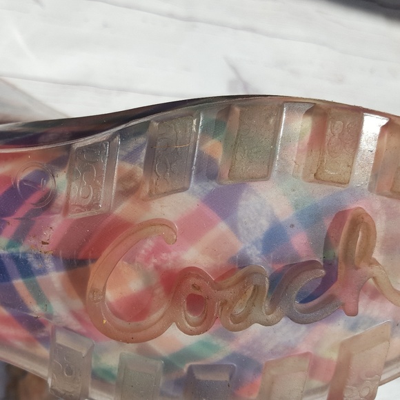 Colorful Coach Rainboots Size 7 - Picture 3 of 5